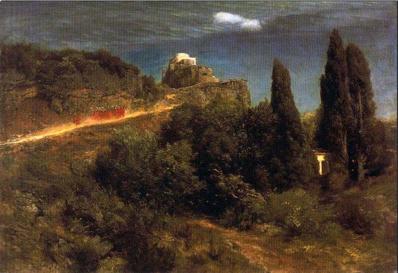 Soldiers Mount to a Mountain Fortress
